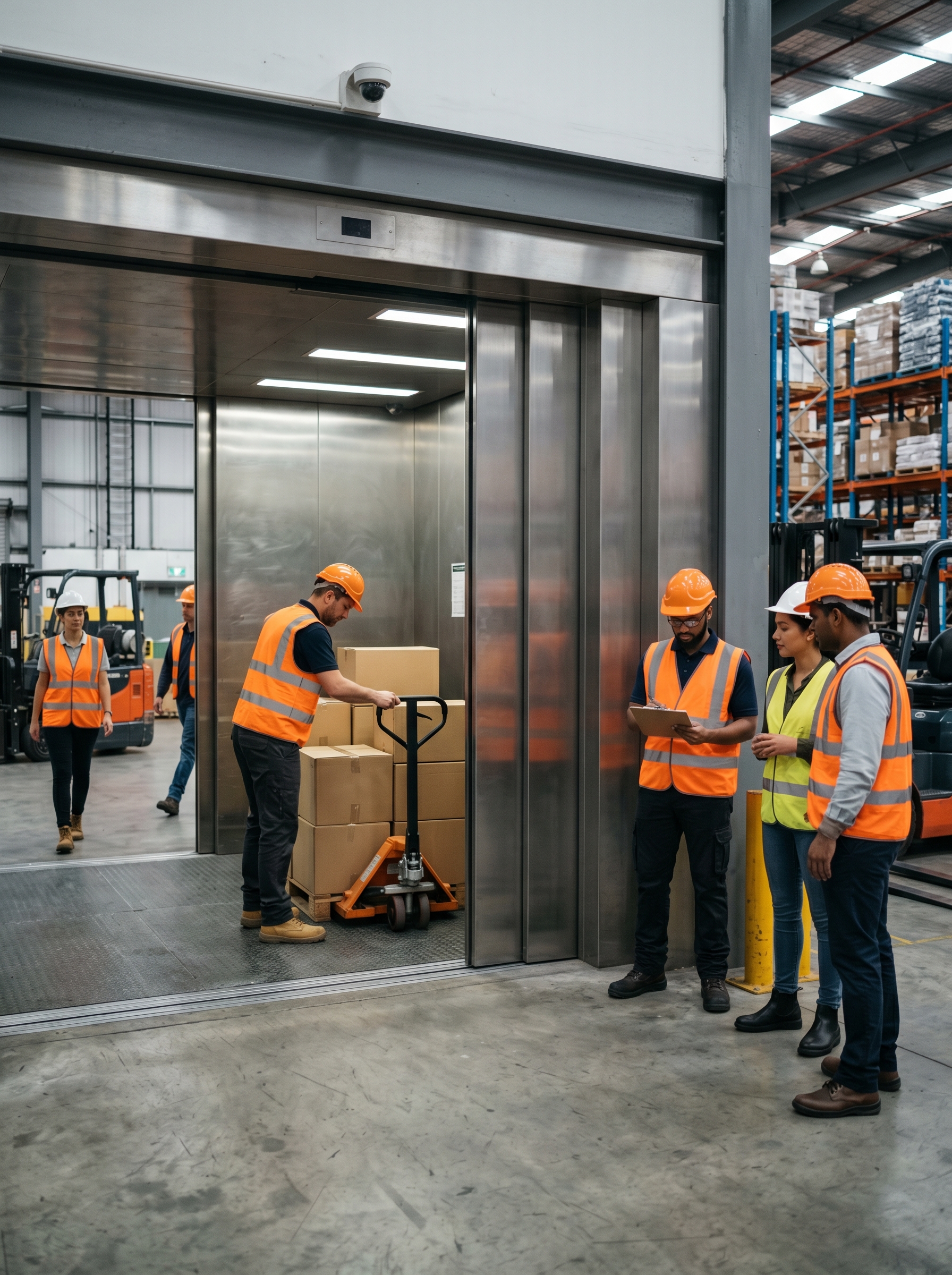 화물 엘리베이터 안전 제어